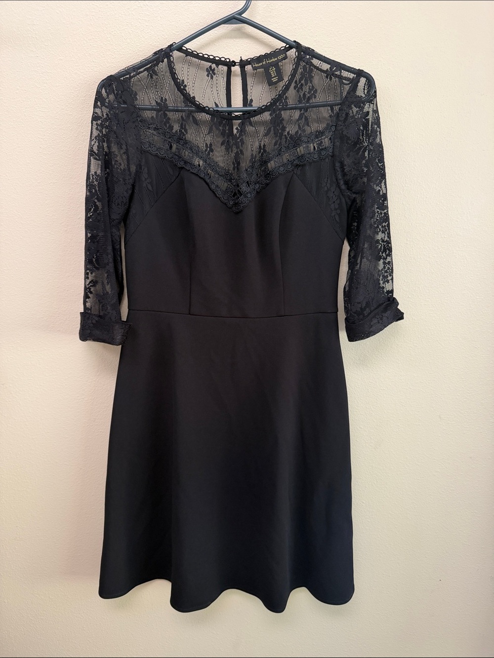 House of Harlow 1960 Women’s Black Lace Dress SzS